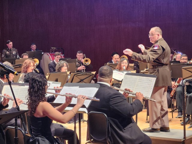 1st Cavalry Division Band Joins Puerto Rico Conservatory of Music Students