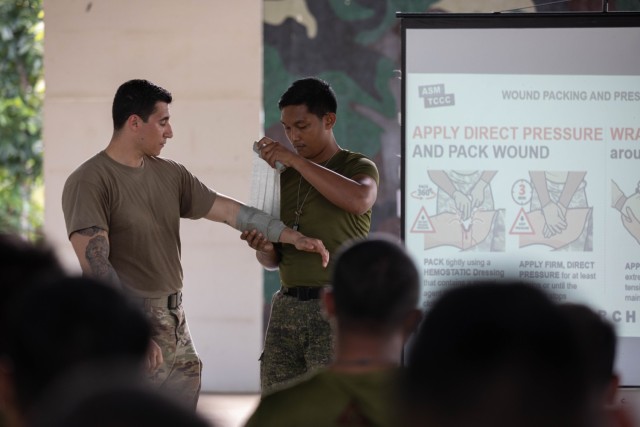 Medical Advisors teaching TCCC to our Indo-Pacific Partners and Allies