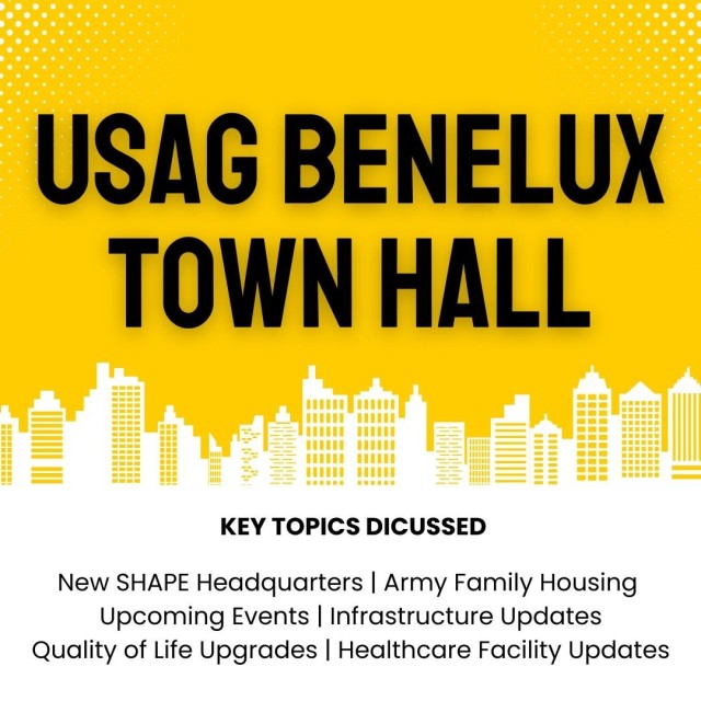 Notes from USAG Benelux Town Hall, Feb. 21, 2025