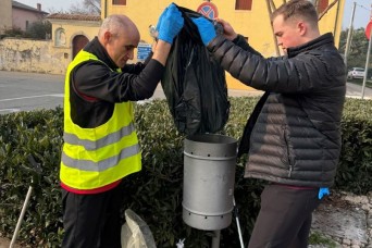 Paratroopers help beautify Italian town through ongoing partnership