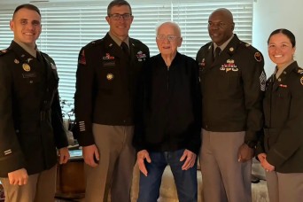 Fort Irwin helps World War II Vet celebrate 100th birthday