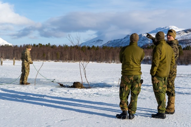 41st Field Artillery Brigade conducts arctic cold water survival training with the Norwegian Army during Joint Viking 25 in Norway