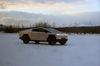 Arctic Regions Test Center automotive test track tests for military and private industry
