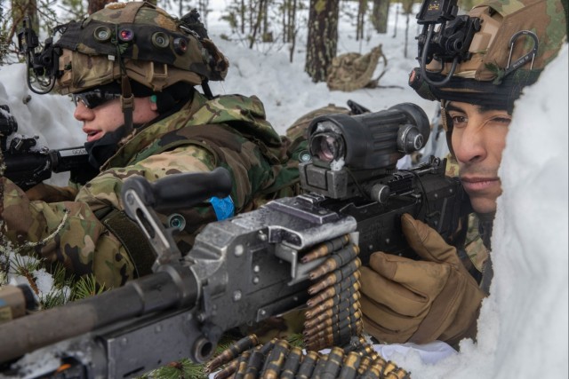 10th Mountain Division (LI) trains with the Finnish army during Arctic Forge