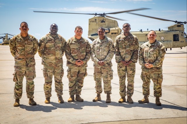 US Army South Soldiers make a soaring commitment by reenlisting over Guantanamo Bay