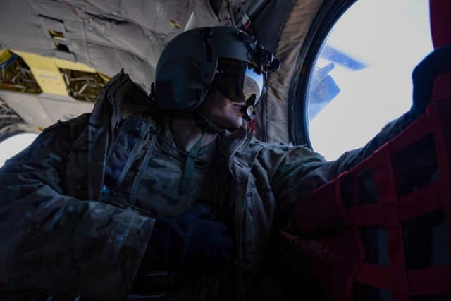1st Battalion, 214th Aviation Regiment conducts aerial gunnery at exercise Lethal Cougar