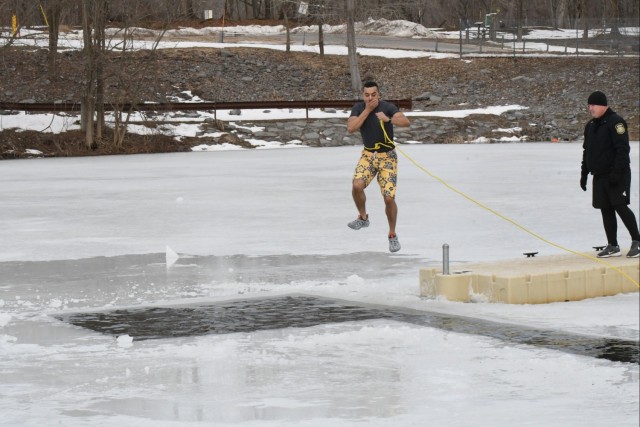 Fort Drum law enforcement takes a plunge to promote
