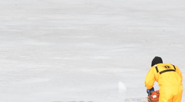 Fort Drum law enforcement takes a plunge to promote