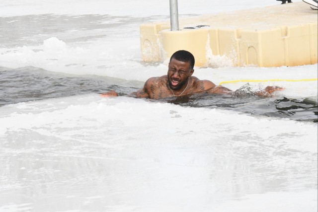 Fort Drum law enforcement takes a plunge to promote