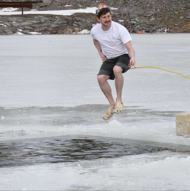 Fort Drum law enforcement takes a plunge to promote