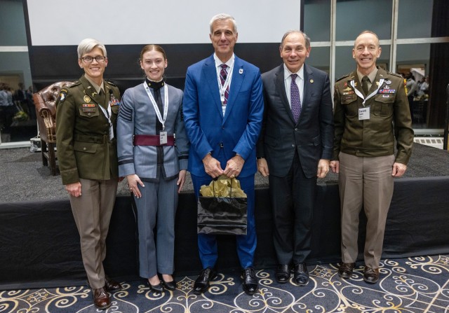 Retired Lt. Gen. and current CEO of LA28, Reynold Hoover, was the keynote speaker during the final evening of the three-day McDonald Conference of Leaders of Character (MCLC) on March 8 at the West Point Club....