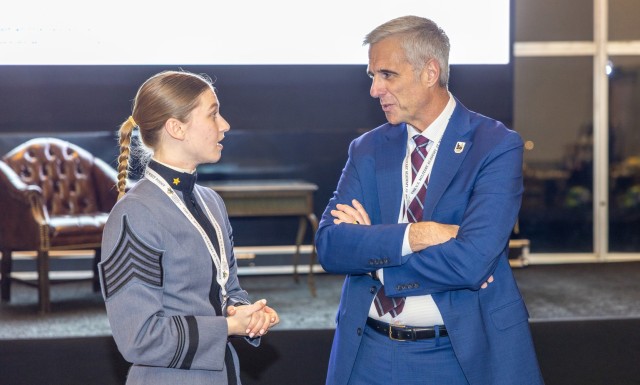Retired Lt. Gen. and current CEO of LA28, Reynold Hoover, was the keynote speaker during the final evening of the three-day McDonald Conference of Leaders of Character (MCLC) on March 8 at the West Point Club....
