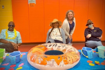 DoDEA Elementary School inspires young readers with beach-themed literacy night