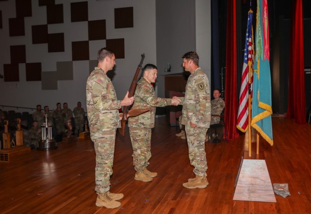 The 2025 U.S. Army Small Arms Champion is 1st Sgt. Andrew McCallister from the U.S. Army Aviation Center of Excellence. 'All Army' is an annual, week-long training event that is hosted by the U.S. Army Marksmanship Unit at Fort Benning, Georgia.