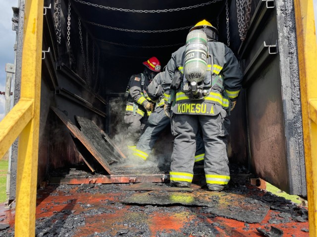 Feeling the Heat: USAG Okinawa Leaders Train for Flashover