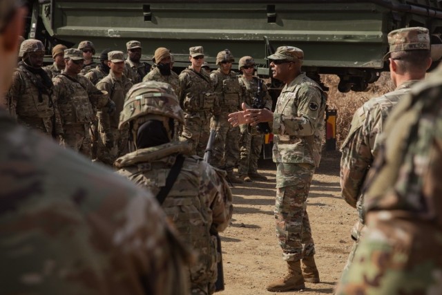 Command Sergeant Major of the Army Reserve visits Korea