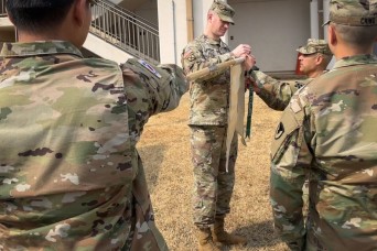 HHC, USAG Humphreys earns Army Safety Excellence Streamer