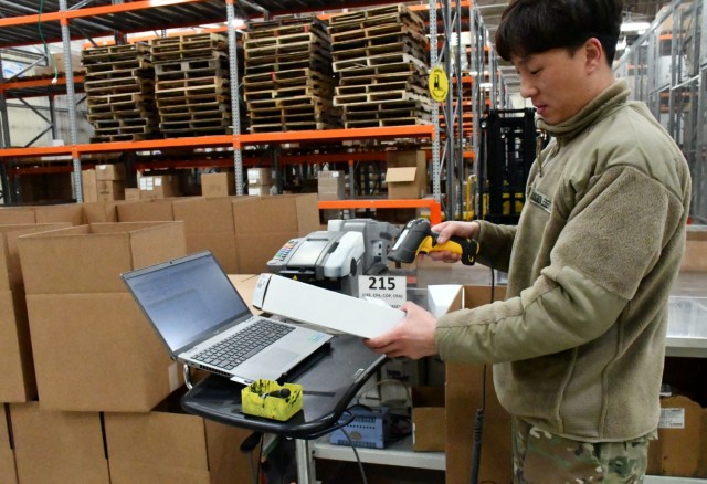 Scanning incoming medical materiel