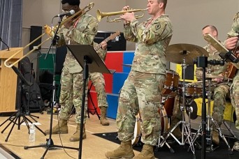 By Lorraine Emory
Pierce Terrace Elementary School
The halls of Pierce Terrace Elementary School were filled with music and excitement as the 282d Army...