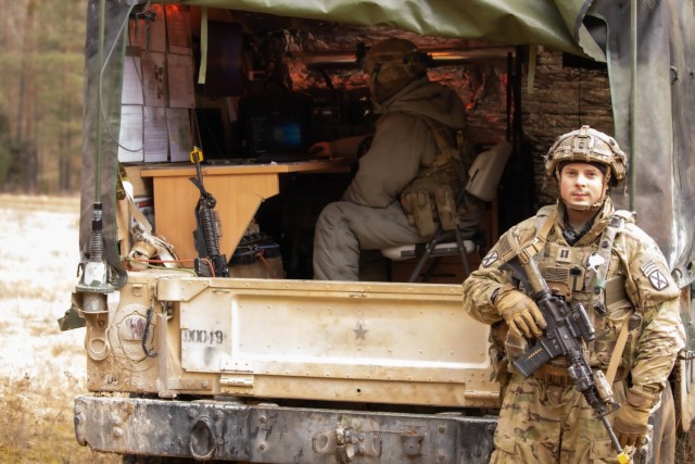 Capt. Wagoner, a 3rd Battalion 10th Mountain Division (3-10) Soldier participates in exercise Combined Resolve 25-1 at the Joint Multinational Readiness Center, Hohenfels, Germany, Feb. 3, 2025.  Combined Resolve 25-1 was the backdrop to one of...