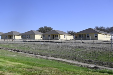 New homes continue to be constructed March 14, 2025, in Heritage Heights on Fort Cavazos, Texas. The neighborhood currently has 248 completed homes for junior-enlisted Soldiers and their families. 