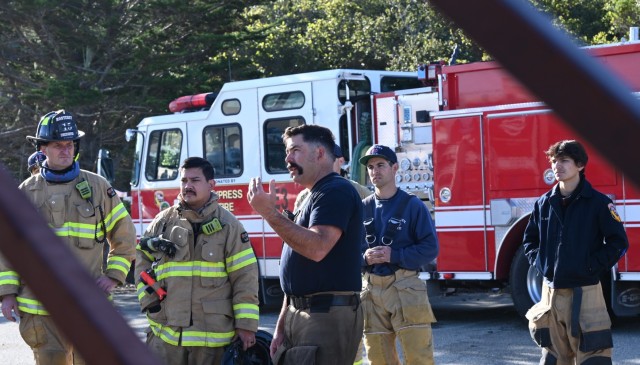 Photo of firefighters during exercise