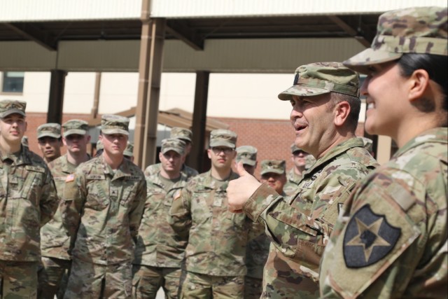 Command Sgt. Maj. Dave Silva (second from right),