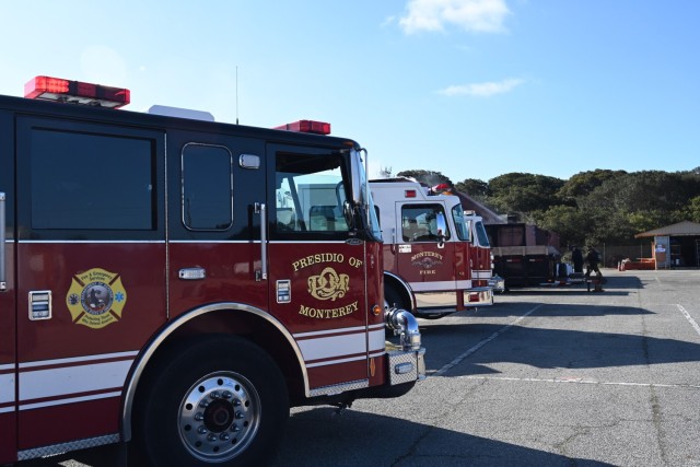 Photo of firefighters during exercise