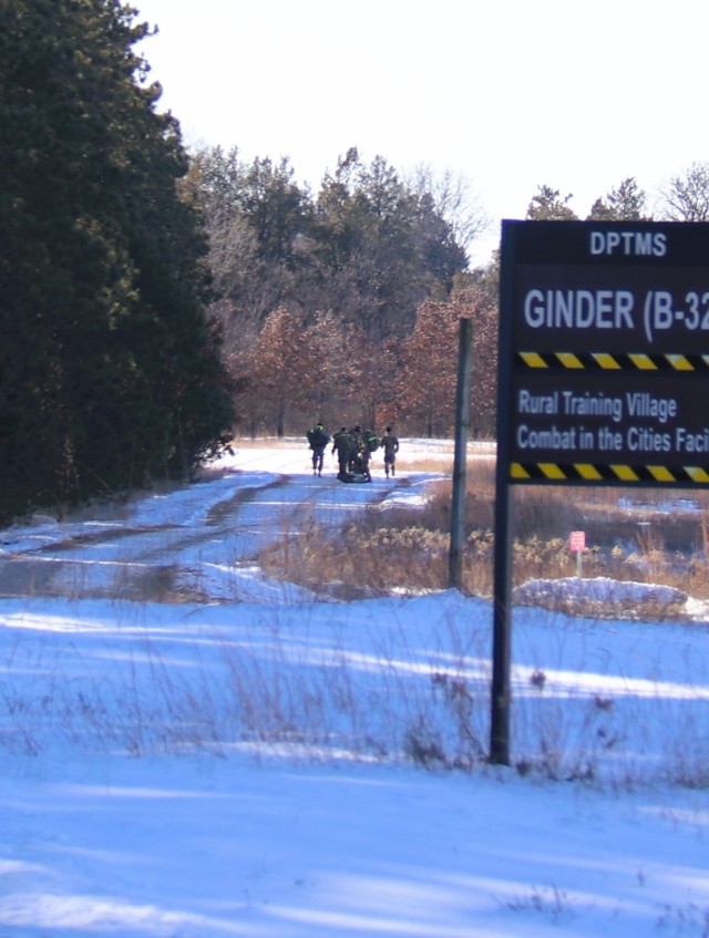 ROTC cadets compete in the Northern Warfare Challenge on Feb. 21, 2025, at Fort McCoy, Wis. ROTC teams with U.S. Army Cadet Command came from all around the United States as they battled through a wide variety of challenges and long ruck marching...
