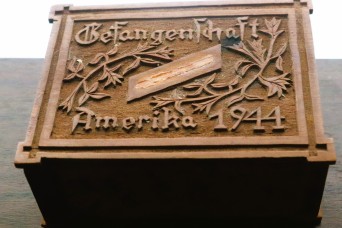 Wooden box made by German POW during World War II donated to Fort McCoy