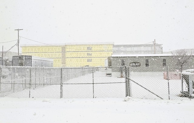 Contractors work on a new $27.3 million transient training troops barracks project, known as the Fort McCoy East Barracks Project, on March 19, 2025, at Fort McCoy, Wis. Contractors began in May 2024 getting the site set up for the fourth...