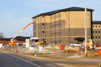 South Barracks Project at Fort McCoy now past 80 percent done as of mid-March 2025