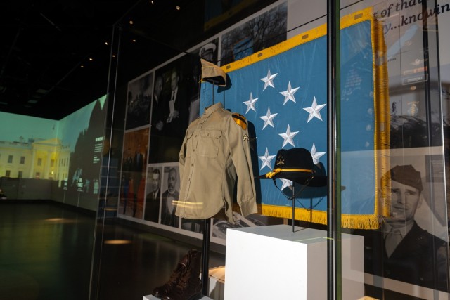 Photos and artifacts of Medal of Honor recipients are displayed at the National Medal of Honor Museum in Arlington, Texas, on March 6, 2025. (DoD photo by EJ Hersom)