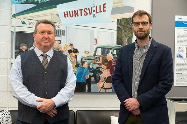 Reagan Grimsley, head of Archives, Special Collections and Digital Initiatives at the University of Alabama in Huntsville, and archivist Drew Adan are launching a new oral history project to focus on the Army mission at Redstone Arsenal.
