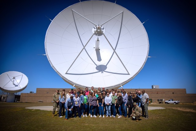Photo op for Leadership Augusta participants as they tour the Signal Schoolhouse at Fort Eisenhower during the annual Military Day, where they gained firsthand insights into the Army’s advanced communications training and capabilities.