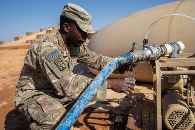 Testing Water Quality for Safety at Al-Tanf Garrison, Syria
