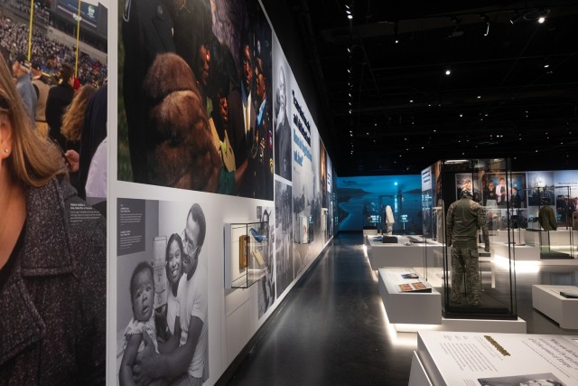 Photos and artifacts of Medal of Honor recipients are displayed at the National Medal of Honor Museum in Arlington, Texas, on March 6, 2025. (DoD photo by EJ Hersom)