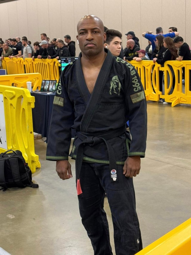 Maj. Wright at IBJJF tournament