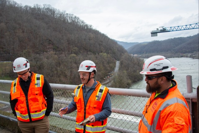CAT 513 visits Bluestone Dam