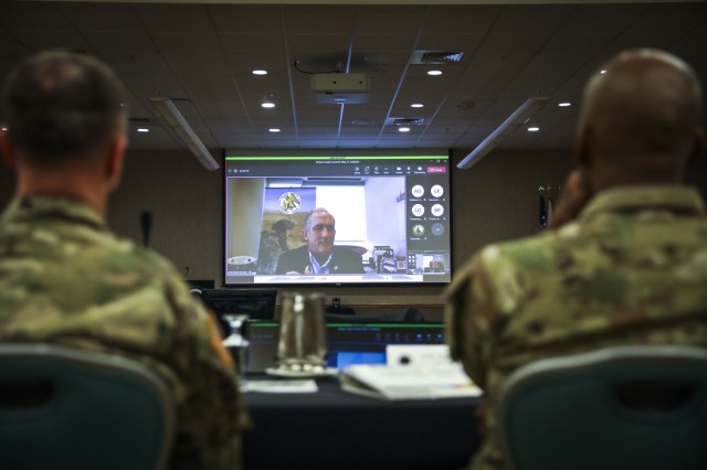 Army leaders and industry professionals gather at the American Lake Conference Center on Joint Base Lewis-McChord, Jan. 9, 2023, to discuss modernization and readiness at the Stryker Leader's Summit.
...