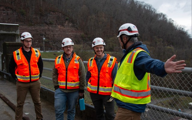 CAT 513 visits Bluestone Dam