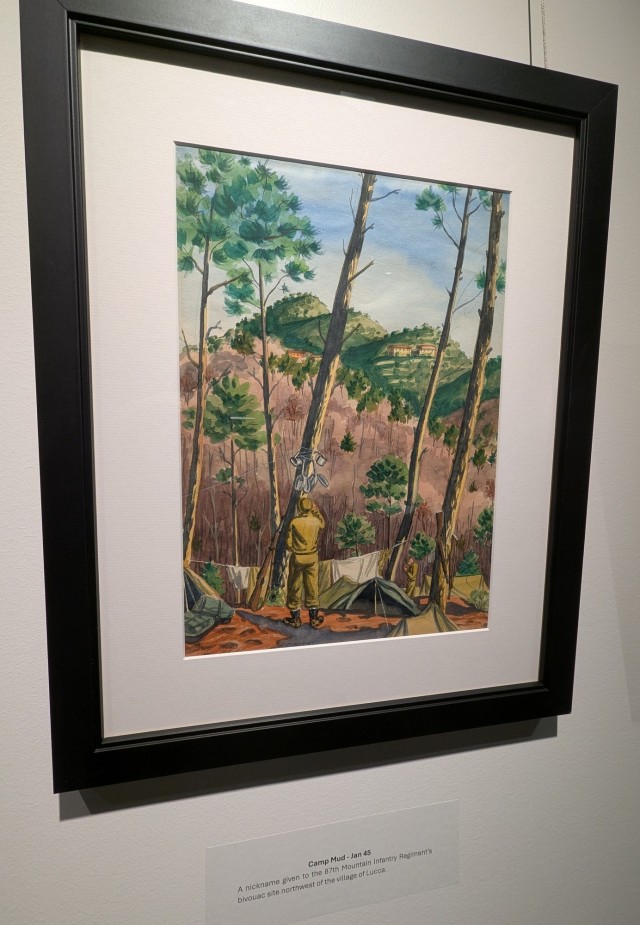 Fort Drum museum unveils exhibit showcasing WWII veteran’s artwork