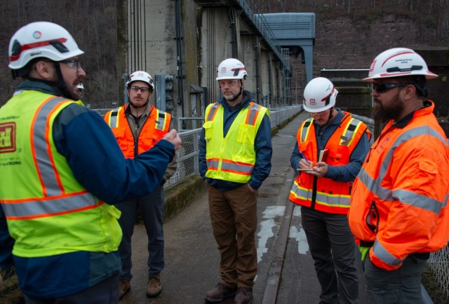 CAT 513 visits Bluestone Dam