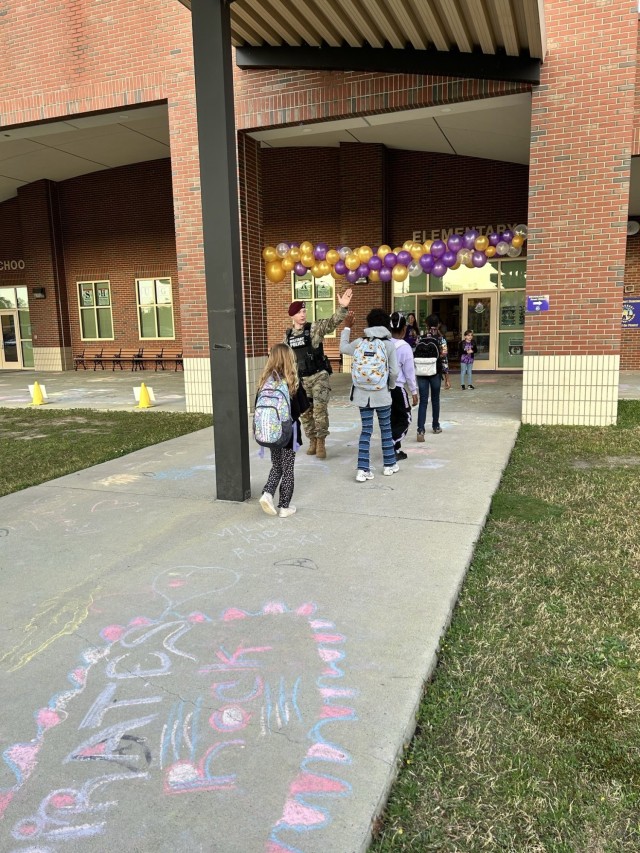 Fort Bragg Military Police patrol officers kicked off Military Child Appreciation Month by making a special visit to Shughart Elementary on April 1, where they greeted and celebrated the resilient children who represent the future of our...
