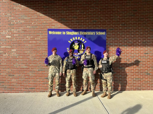 Fort Bragg Military Police patrol officers kicked off Military Child Appreciation Month by making a special visit to Shughart Elementary on April 1, where they greeted and celebrated the resilient children who represent the future of our...
