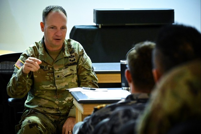 Brig. Gen. Patrick Costello speaks at IAMD MIX 25