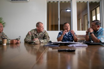 Guard senior enlisted advisor visits Saipan, focuses on troop support, readiness