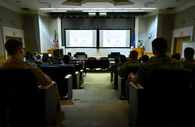Brig. Gen. Patrick Costello speaks at IAMD MIX 25