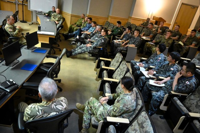 Brig. Gen. Patrick Costello speaks at IAMD MIX 25