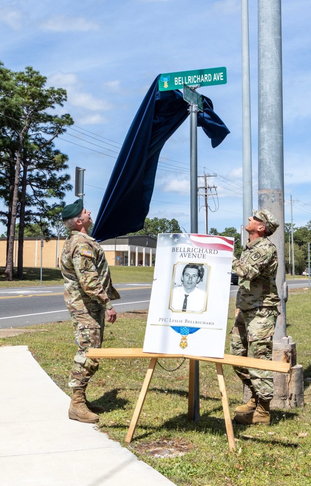 PFC Leslie Allen Bellrichard Medal of Honor commemorated